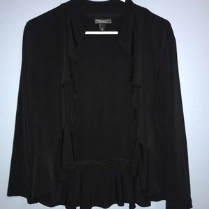 Large Black Silky Cardigan